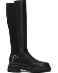 Santoni - Leather Knee-High Boots - Lyst