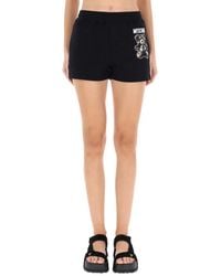 Moschino - Shorts With Teddy Print - Lyst