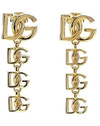 Dolce & Gabbana - Dg Logo Long Earrings 925 - Lyst