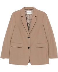 Closed - Wool Blend Double-Breasted Jacket - Lyst