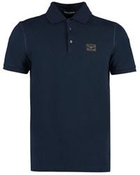Dolce & Gabbana - Dolce & Gabbana Short Sleeve Cotton Polo Shirt - Lyst