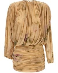 Magda Butrym - 'Dress 07' Dress Printed With Drapes - Lyst