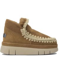 Mou - Sheepskin Ankle Boots - Lyst