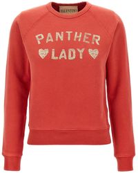 Valentino Garavani - 'Panther Lady' Sweatshirt - Lyst
