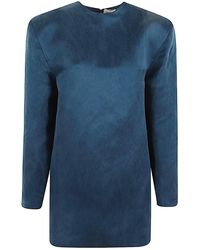 Saint Laurent - Round Neck Long Sleeves - Lyst