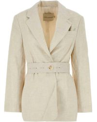 Camilla & Marc - Sand Stretch Polyester Blend Floris Blazer - Lyst