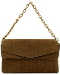 Gucci - Camel Suede Large Shoulder Bag - Lyst