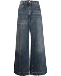 Etro - Cotton Wide Leg Jeans - Lyst