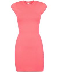 Victoria Beckham - Cap Sleeve Fitted Mini Dress - Lyst