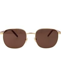 Gucci - Metallic Sunglasses - Lyst