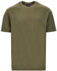 Emporio Armani - Lyocell-Blend Jersey T-Shirt With Embroidery - Lyst