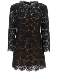 Self-Portrait - Self Portrait Lace Dress With Jewel Collar - Lyst