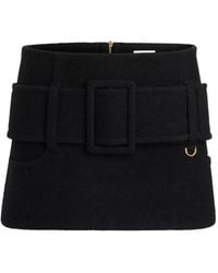 Patou - Belted Mini Skirt - Lyst