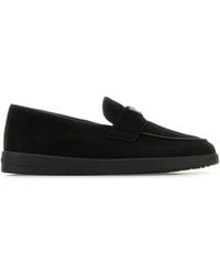 Prada - Suede Loafers - Lyst