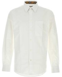 Burberry - Stretch Poplin Shirt - Lyst
