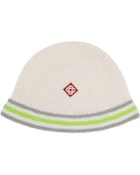 CASABLANCA - Knit Hat With Logo - Lyst