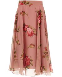 Dolce & Gabbana - Dolce & Gabbana 'Bouquet Rose' Skirt - Lyst