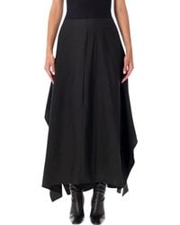 Studio Nicholson - Baske Draped Skirt - Lyst