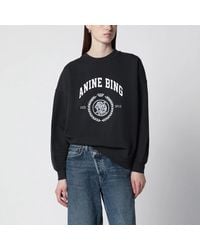 Anine Bing - Miles Collegiate Cotton Sweatshirt Vintage - Lyst