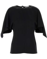 Stella McCartney - Solid Round Neck Top - Lyst