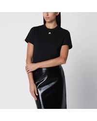 Courreges - Courrèges Ac Logo Cotton T-Shirt - Lyst