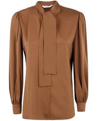 Max Mara - 'Melania' Silk Shirt - Lyst