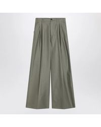 Maison Margiela - Khaki Wide-Leg Trousers - Lyst