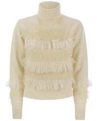 Vanisé - Wool And Cashmere Blend Turtleneck Sweater - Lyst