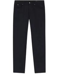 BOSS - Polyester Cotton Trousers - Lyst