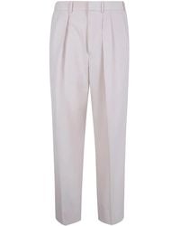 Tom Ford - Wool Cashmere Silk Reps Double Pleat Pants - Lyst