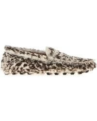 Tod's - Calf Hair Loafers - Lyst