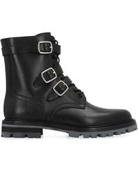 Celine - Maggie Leather Lace-Up Boots - Lyst