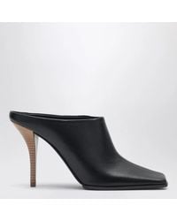 Alaïa - Leather Heeled Mules - Lyst