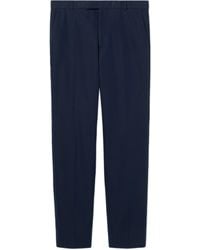 Gucci - Embossed Cotton Twill Trouser - Lyst