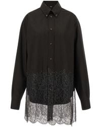 Fendi - Wool And Lace Shirt - Lyst