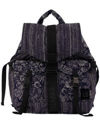 Ganni - Re Tech Patchwork Backpack - Lyst