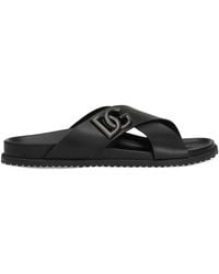 Dolce & Gabbana - Dolce & Gabbana Calfskin Sandal - Lyst