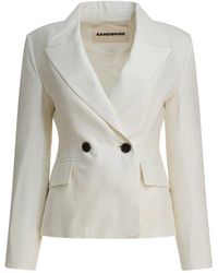 Sandbeige - "Karin" Blazer Jacket - Lyst