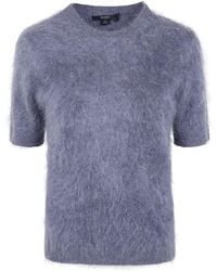 Seventy - Cashmere Short Sleeves Round Neck Sweater - Lyst