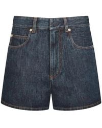 Fendi - Denim Shorts - Lyst