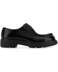 Prada - Vitello Leather Diapason Lace-Up Oxfords - Lyst