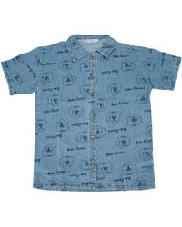 Bobo Choses - Pickle The Dog All Over Denim Shirt - Lyst