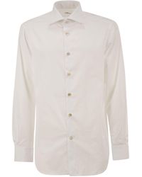 Kiton - Pure Cotton Shirt With Spread Collar - Lyst