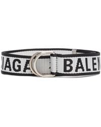 Balenciaga - Jacquard Logo D Ring Belt - Lyst