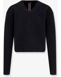 Rick Owens - Tommy V Neck Alpaca Blend Sweater - Lyst