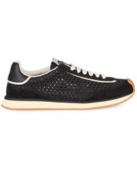 Dolce & Gabbana - Dolce & Gabbana Leather And Fabric Low-Top Sneakers - Lyst