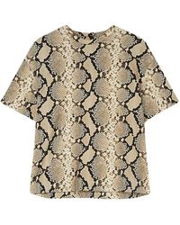 Jil Sander - T Shirt With Animal Pattern - Lyst