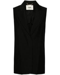 Fendi - Wool Single-Breasted Vest - Lyst