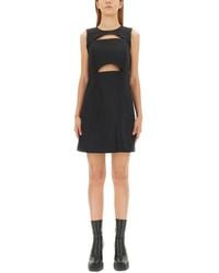 MICHAEL Michael Kors - Cut-Out Waist Mini Dress With Flared Skirt - Lyst