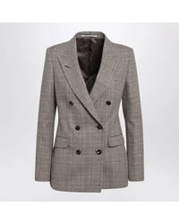 Tagliatore - Double-Breasted Prince Of Wales Jacket - Lyst